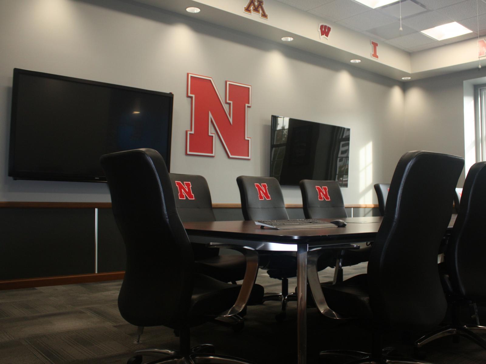 Big Ten Room, the newest meeting room in the Nebraska Union.