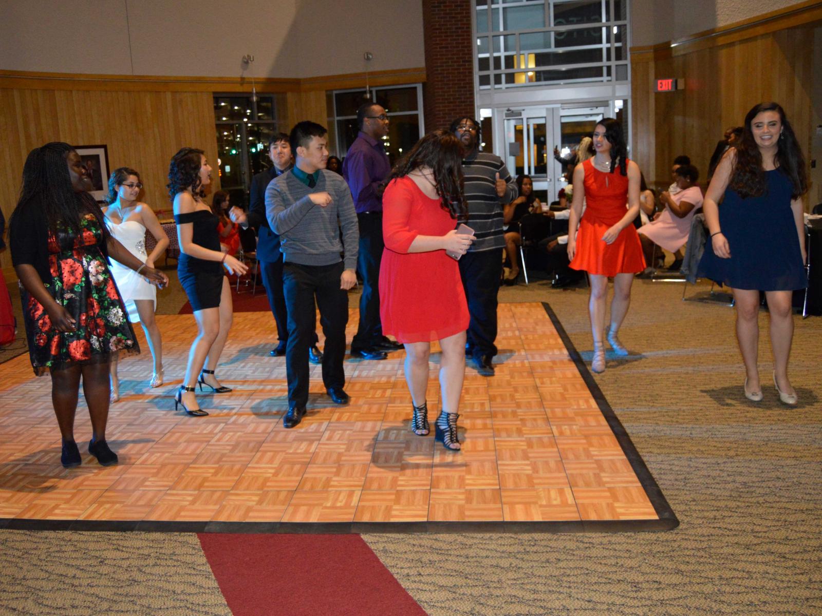 Students dancing at A Love Affair Gala at the University of Nebraska-Lincoln