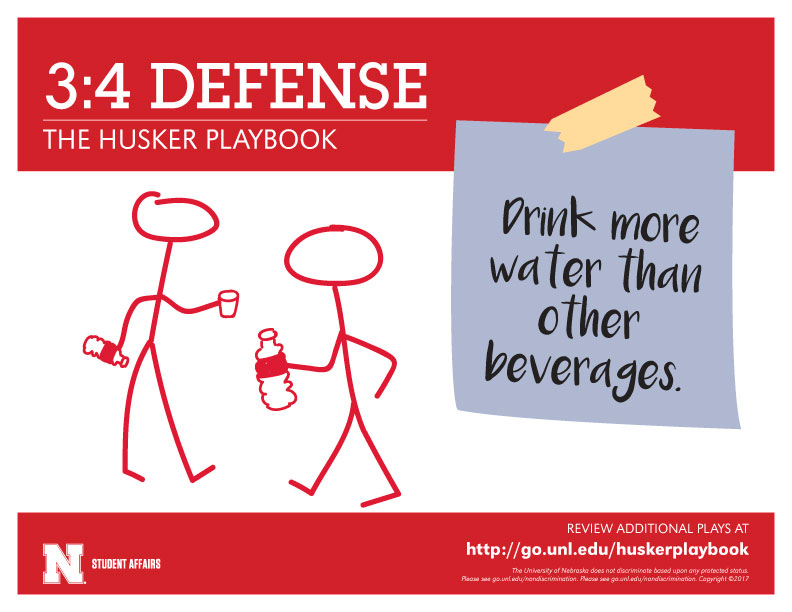 3:4 Defense - Drink more water than other beverages.