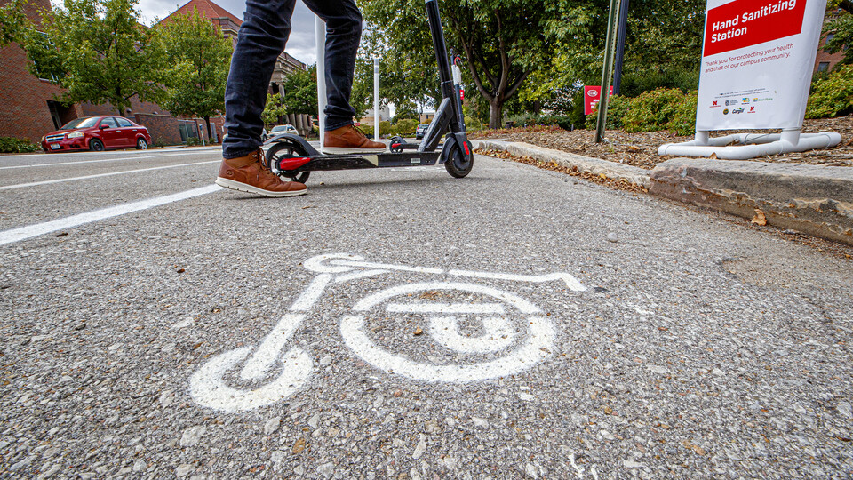 Downtown scooter users reminded to follow parking, riding regs