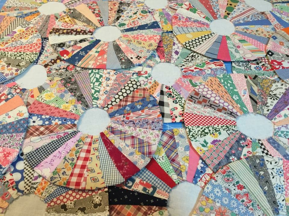 Quilt pieces for Grandma Dresden's quilt