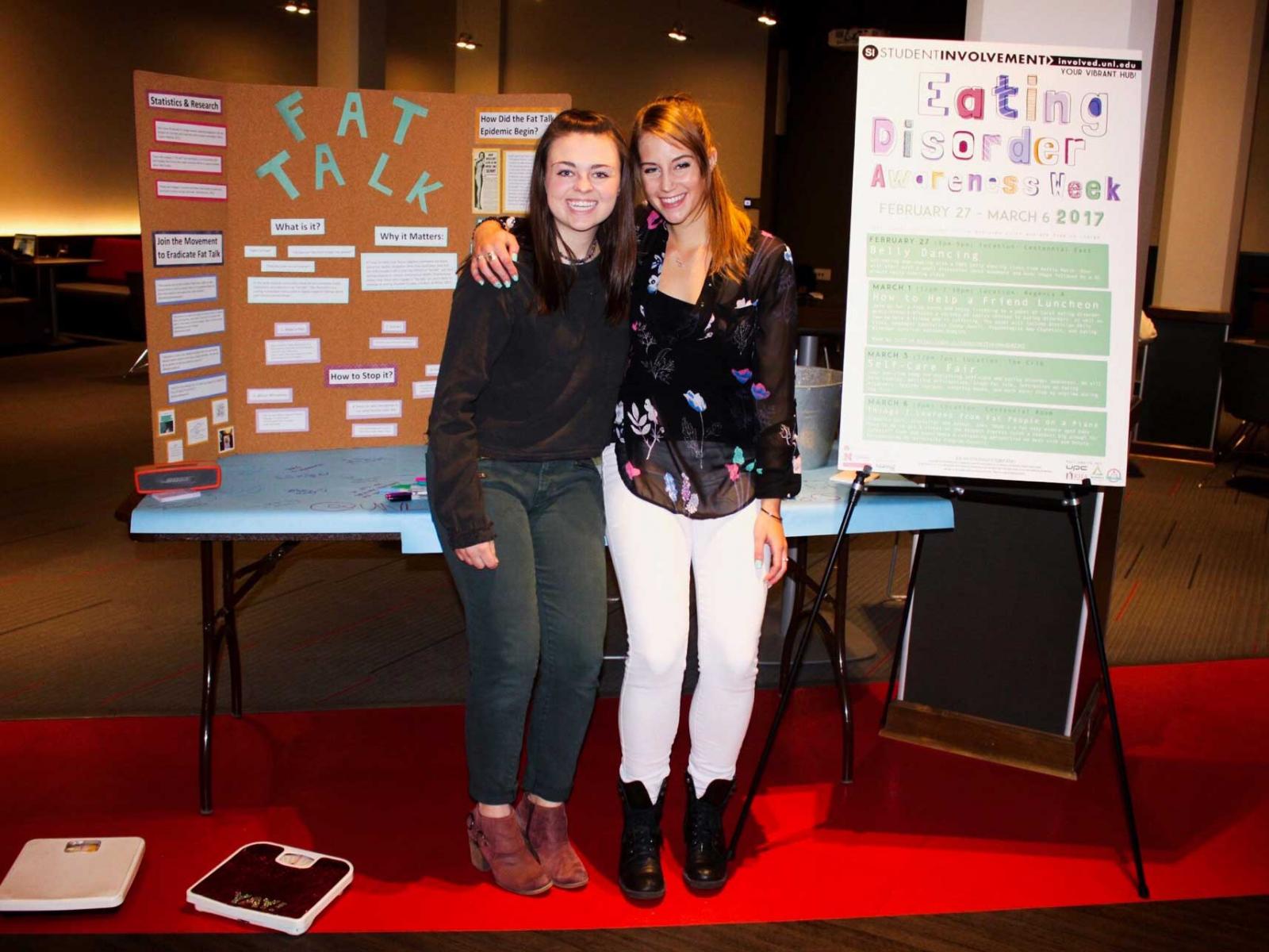 Students educate peers during Eating Disorders Awareness Week