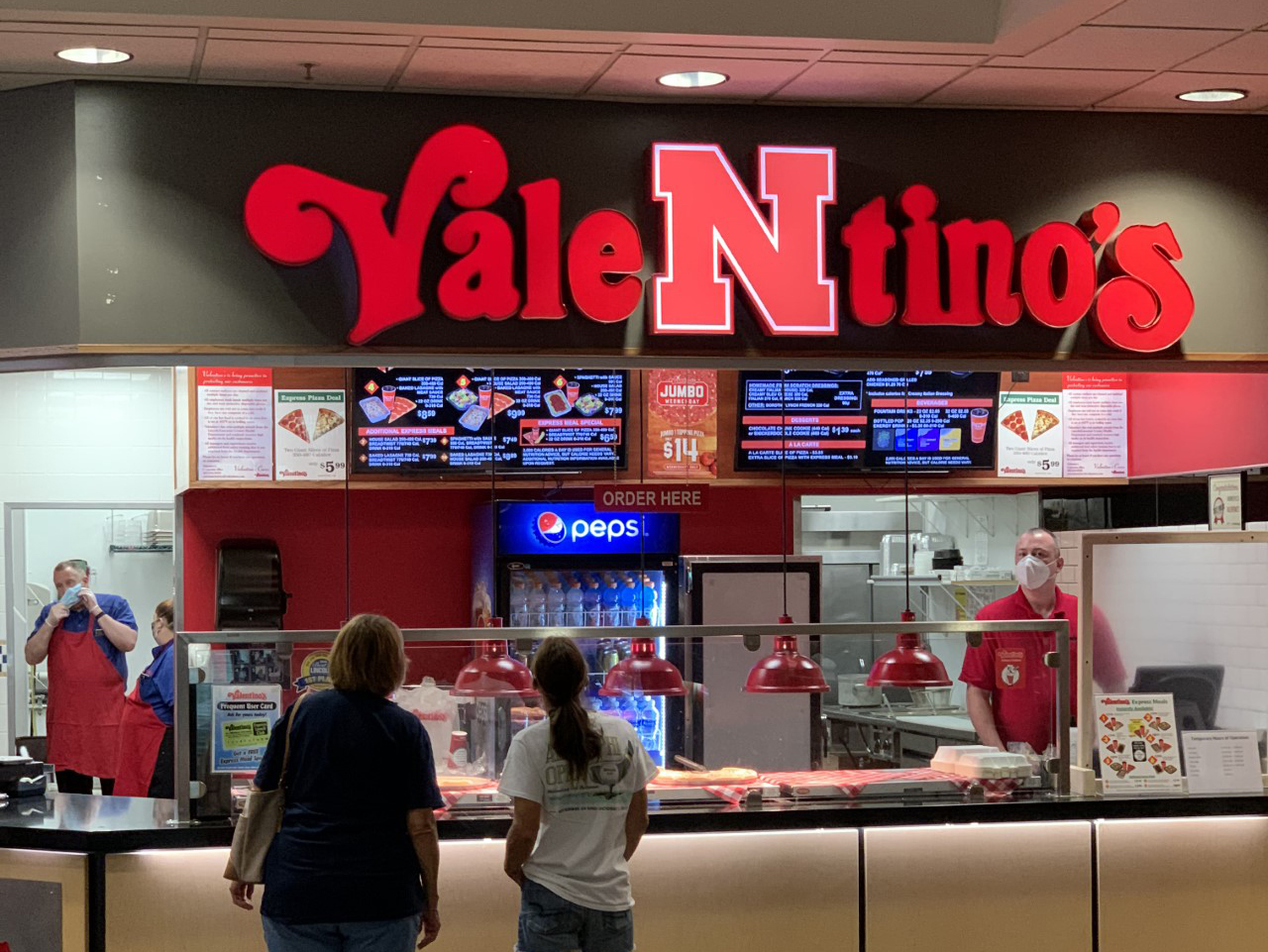 Valentino's restaurant in the Nebraska Union.