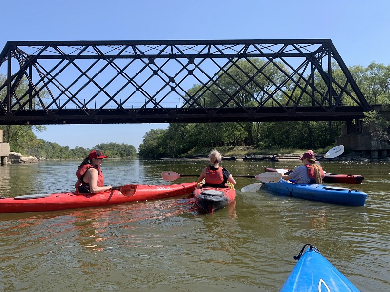River kayaking with Outdoor Adventures at University of Nebraska–Lincoln. [courtesy photo]
