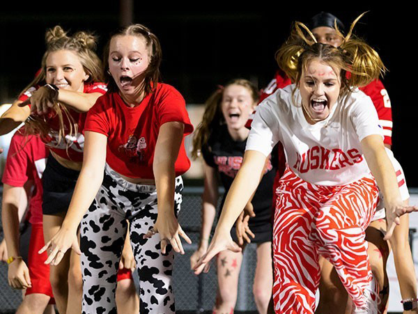 Students entertain crowds with dance performances during Showtime at Vine Street Fields in 2021. Homecoming at the University of Nebraska–Lincoln is set for Sept. 25–Oct. 1, 2022. [Student Affiars] 