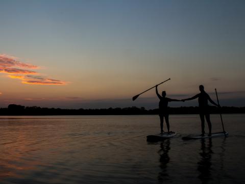 University of Nebraska-Lincoln students can enjoy a relxing evening of paddle board and kayaking on April 12 and April 26 with the Outdoor Adventures Center.