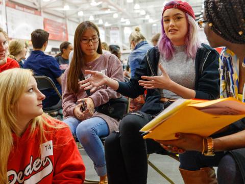 First-year students at Husker Dialogues events learn hands-on ways to increase diversity and inclusion on campus.