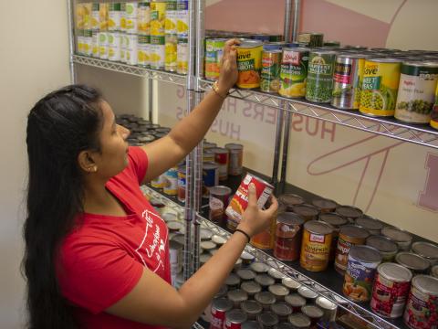 Husker Pantry, which supplies free food and hygiene items to students in need, is one of many campus programs that can benefit from Giving Tuesday donations.