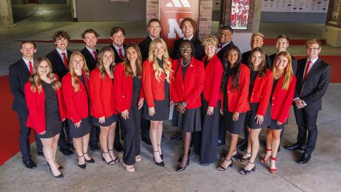 Pictured is the 2023 Homecoming Royalty Court for the University of Nebraska–Lincoln. [Mike Jackson | Student Affairs]