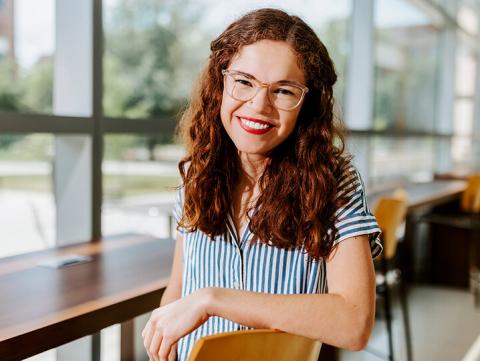 Taylor Jarvis is an accounting major from Lincoln. She is a student government leader, serving as the internal vice president for the Association of Students of the University of Nebraska. [Craig Chandler | University Communication]