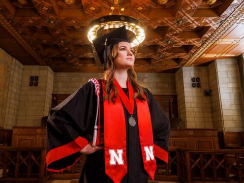 Ashton Koch, of Omaha, will graduate May 14 and attend the University of Nebraska College of Law in the fall.