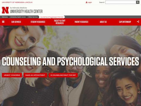 CAPS website (https://health.unl.edu/counseling-and-psychological-services-caps)