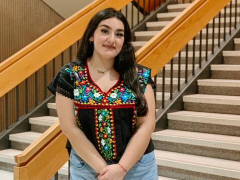 Dalilah Valdez has served as president of the Mexican American Student Association, among other leadership roles around campus. [University of Nebraska–Lincoln]