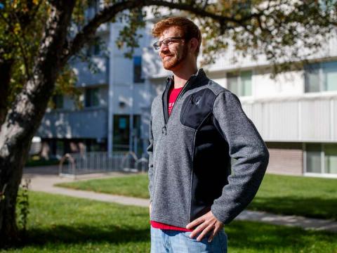 Junior mechanical engineering major Jon Haag is one of the founding students of the Collegiate Recovery Community, a new campus organization that supports students in their path to sobriety.
