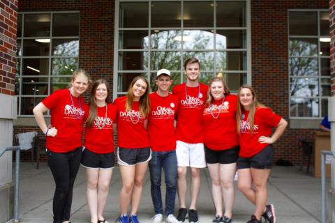 Organizers of the Out of the Darkness Walk at the University of Nebraska