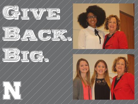 Give Back. Big. winners, fall 2017: Camp Kesem and Resilient Women