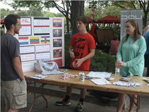 The annual fall Club Fair is featuring over 100 student organizations on August 26, 2020 at the Nebraska Union.