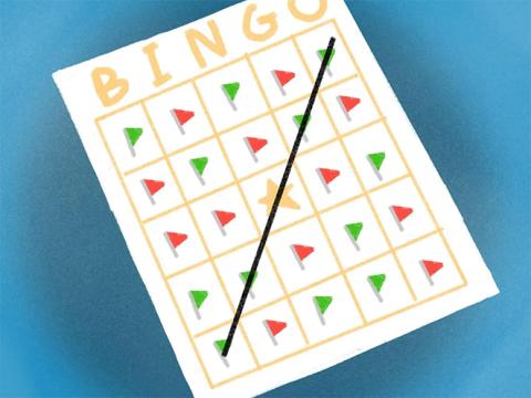 Bingo card. [art by Jennifer Castle | Daily Nebraskan]