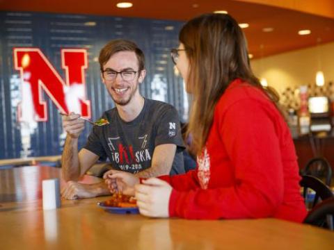 Students at Nebraska eat in dining center