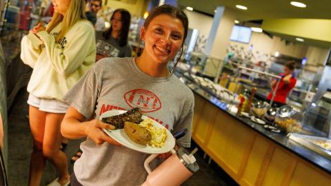 Dining Services is hosting a Steak Dinner Night October 10, as part of Resident Appreciation Week. [Student Affairs Marketing and Communication]
