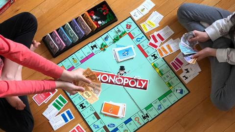 Monopoly is one of the board games you can play at the May 9, 2024 event at Love Library. [image by maria-lin-kim-lum]