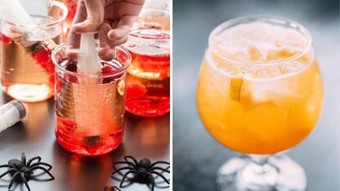 Mocktails: Creepy Shirley Temple and Cider Sangria