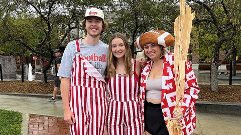 Students attend tailgates in the Meier Commons before a football game at University of Nebraska–Lincoln in 2022. [Student Affairs]
